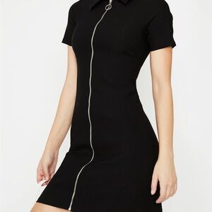 NWT Vintage Guess Zipper Bodycon Dress